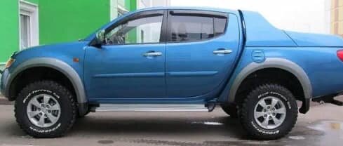 Дефлекторы окон (ветровики) Mitsubishi L200 2006-2015 (Митсубиши Л200) SIM